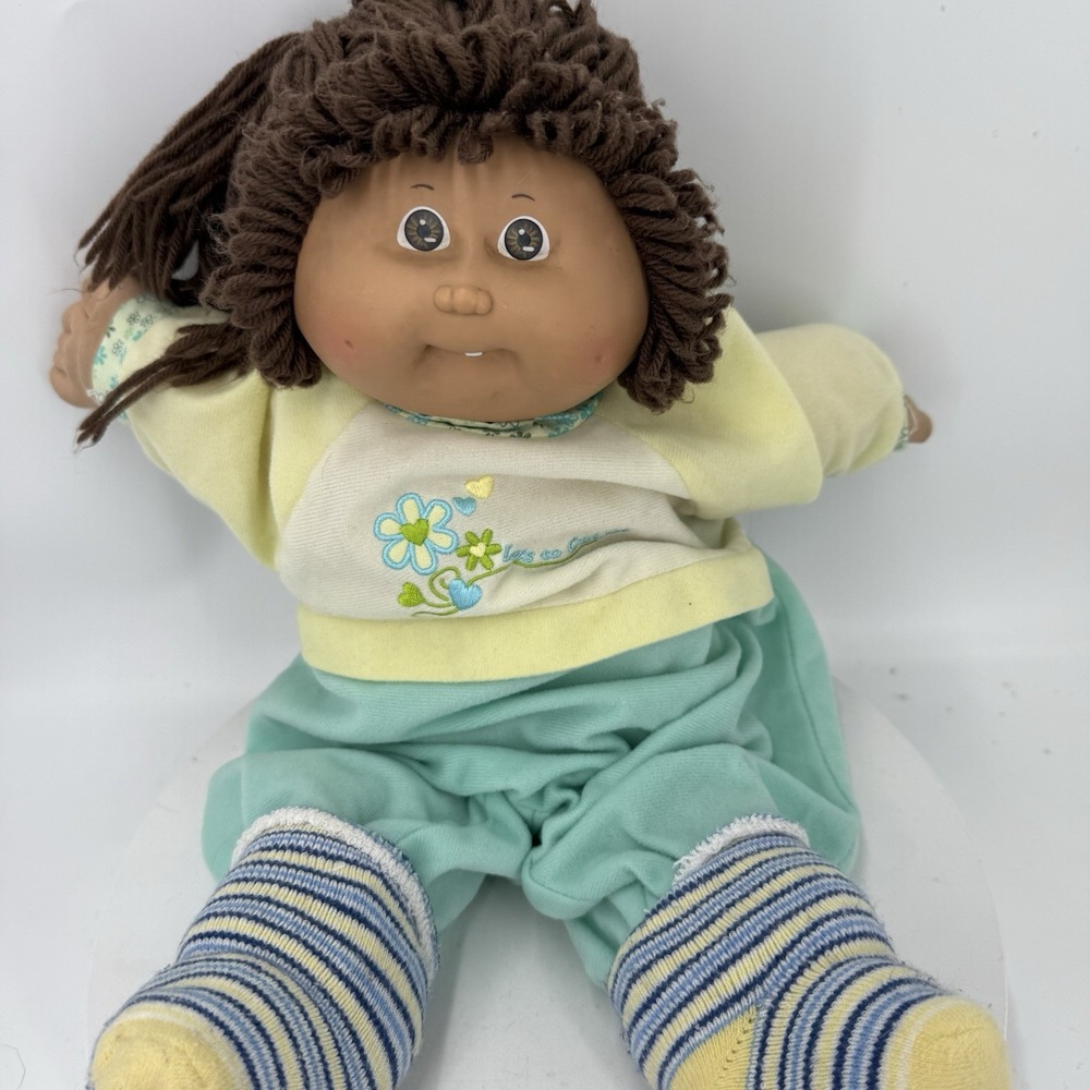 Vintage 1985 Cabbage Patch Kids Coleco Doll HM74 Brown Hair Eyes Xavier Roberts